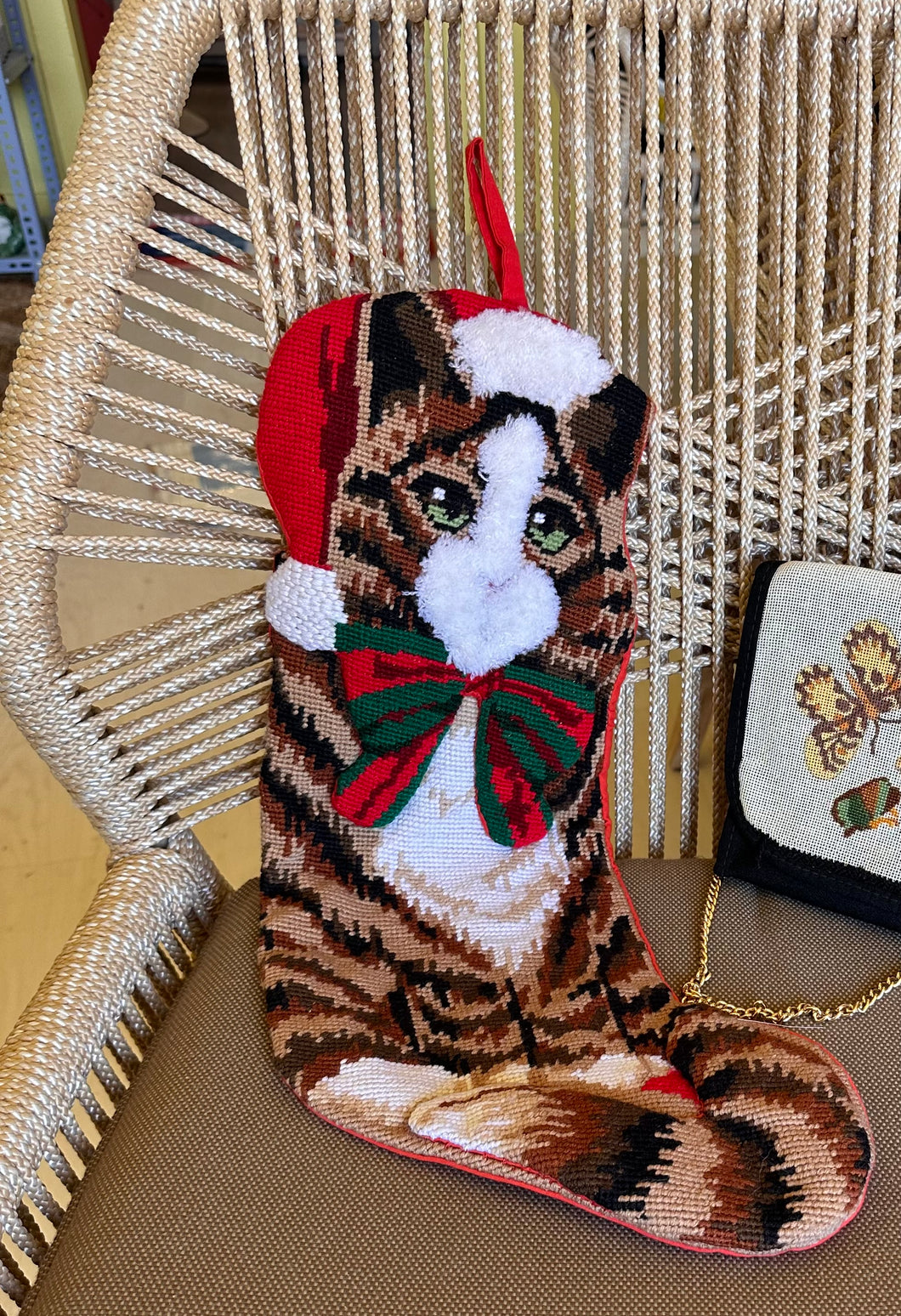 Vintage Cat Stocking