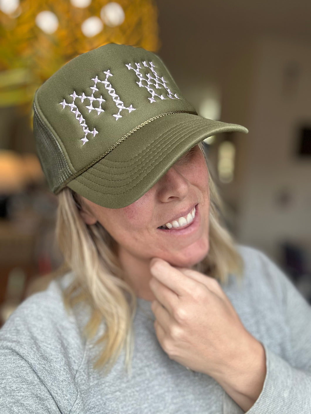 Embroidered MH Hat - Olive