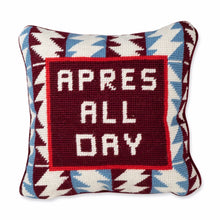 Load image into Gallery viewer, Apres Ski Needlepoint Pillow
